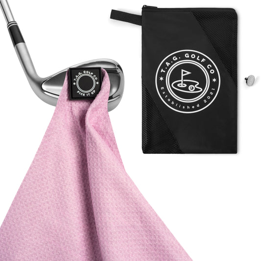 Original Pick It Up Magnetic Golf Towel - Pink