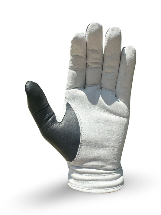 Magnetic Golf Glove - Black and White (Left Hand for Righty Golfer)